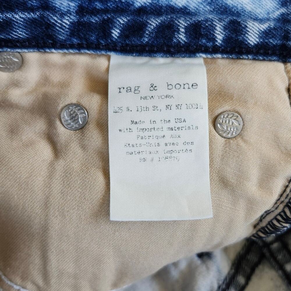 rag & bone denim cutoffs in "Bleach" acid wash Sz 24 - Picture 4 of 6